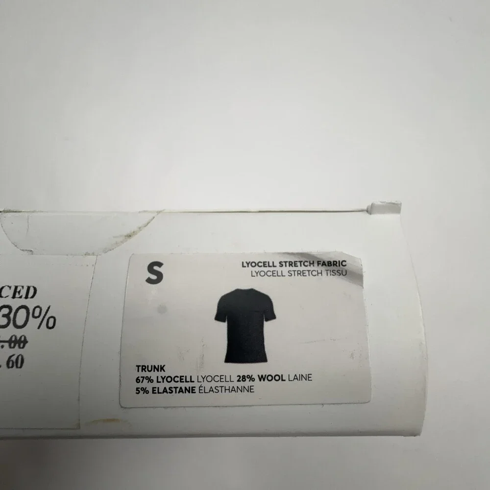 Boss T Shirt RN Mens Small Gray Lyocell Wool Stretch Jersey